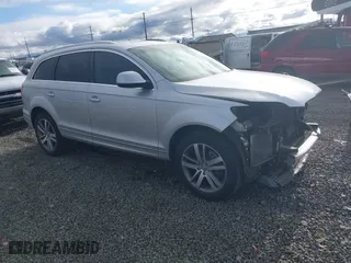 2014 Audi Q7 3.0T Premium Plus with VIN WA1LGAFE0ED015237, listed as a IAAI auction lot 41671129 with 114,410 mi miles. Bid and sale history available at carsss.com. Image 1.