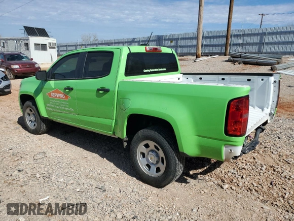 2021 Chevrolet Colorado 2WD Work Truck with VIN 1GCGSBEA9M1287604, listed as a Copart auction lot 43745825 with 67,784 mi miles and Salvage title. Bid and sale history available at DreamBid. Image 2.
