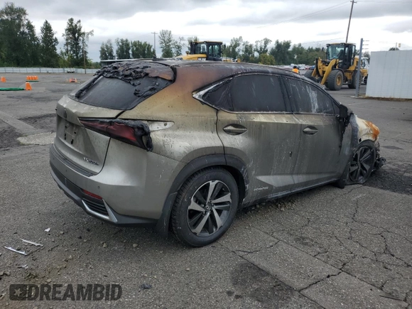 2020 Lexus NX with VIN JTJHJRDZ8L2132118, listed as a Copart auction lot 70226054 with Not provided miles and Salvage title. Bid and sale history available at DreamBid. Image 3.
