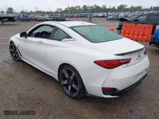 2018 Infiniti Q60 RED SPORT 400 with VIN JN1FV7EL9JM631320, listed as a IAAI auction lot 40421409 with NaN miles. Bid and sale history available at carsss.com. Image 3.