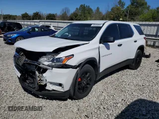2019 Chevrolet Traverse LS with VIN 1GNERFKW4KJ268585, listed as a Copart auction lot 49593095 with 72,415 mi miles and Salvage Title. Bid and sale history available at carsss.com. Image 1.