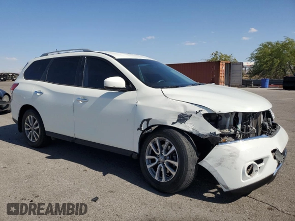 2016 Nissan Pathfinder S with VIN 5N1AR2MN5GC665783, listed as a Copart auction lot 72045174 with 96,330 mi miles and Salvage title. Bid and sale history available at DreamBid. Image 4.