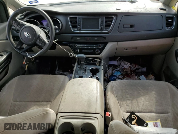 2020 Kia Sedona LX with VIN KNDMB5C16L6625338, listed as a Copart auction lot 68934524 with Not Provided miles and Salvage Title. Bid and sale history available at DreamBid. Image 8.