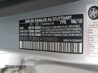 2014 Mercedes-Benz CLS 63 S AMG с VIN WDDLJ7GB0EA105803, выставлен на аукционе Copart как лот 65165534 с пробегом 43 371 миль миль и Списание • Salvage title. История ставок и продаж доступна на DreamBid. Изображение 14.