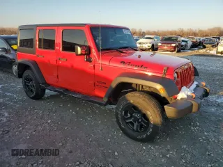2018 Jeep Wrangler JK Unlimited Sport S with VIN 1C4BJWDG1JL816411, listed as a Copart auction lot 82702914 with 37,092 mi miles and Salvage Title. Bid and sale history available at carsss.com. Image 4.