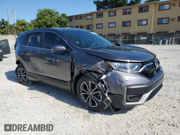 2022 Honda CR-V EX-L with VIN 5J6RW1H86NA013675, listed as a Copart auction lot 56299485 with 29,227 mi miles and Salvage title. Bid and sale history available at DreamBid. Image 4.