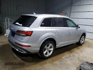 2020 Audi Q7 Premium Plus with VIN WA1LJAF71LD013450, listed as a Copart auction lot 44107015 with 74,335 mi miles and Salvage title. Bid and sale history available at DreamBid. Image 3.