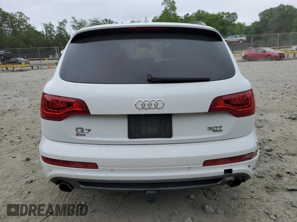 2015 Audi Q7 S line Prestige z VIN WA1DGAFE8FD023785, wystawiony jako Copart lot #56737425 z przebiegiem 134 926 mil mil oraz Szkoda całkowita • Salvage title. Historia ofert i sprzedaży dostępna na DreamBid. Obrazek 6.
