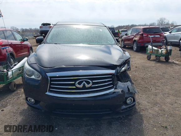 2014 Infiniti QX60 with VIN 5N1AL0MM4EC535228, listed as a IAAI auction lot 41900787 with 72,189 mi miles and . Bid and sale history available at carsss.com. Image 12.
