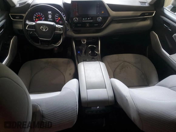2021 Toyota Highlander L with VIN 5TDZZRAHXMS066838, listed as a Copart auction lot 55137845 with 77,800 mi miles and Salvage title. Bid and sale history available at DreamBid. Image 8.
