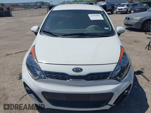2013 Kia Rio SX with VIN KNADN5A30D6097807, listed as a IAAI auction lot 41958802 with 23,944 mi miles. Bid and sale history available at carsss.com. Image 13.