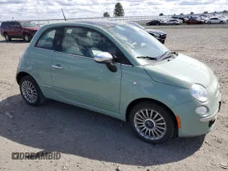2012 FIAT 500 Lounge z VIN 3C3CFFCR0CT212479, wystawiony jako Copart lot #52833745 z przebiegiem 66 668 mil mil oraz Czysty tytuł • Clean title. Historia ofert i sprzedaży dostępna na DreamBid. Obrazek 4.