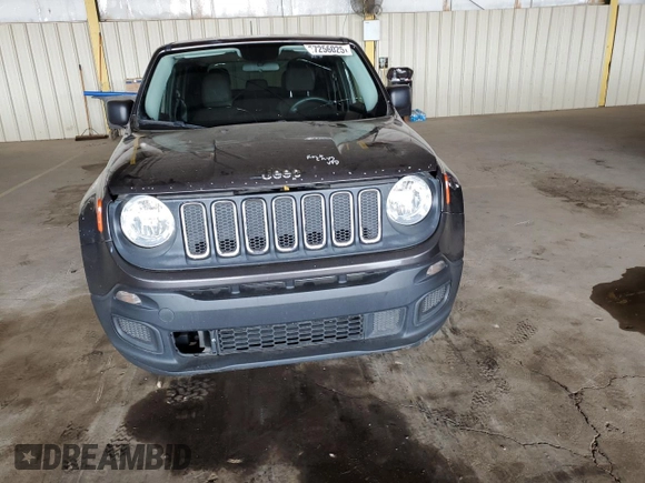 2017 Jeep Renegade Sport z VIN ZACCJAAB6HPF50258, wystawiony jako Copart lot #57256025 z przebiegiem 108 238 mil mil oraz Szkoda całkowita • Salvage title. Historia ofert i sprzedaży dostępna na DreamBid. Obrazek 5.
