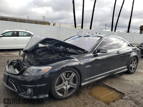 2008 Mercedes-Benz CL-Class V8 AMG with VIN WDDEJ77X78A008087, listed as a Copart auction lot 48057265 with 53,742 mi miles and Salvage Title. Bid and sale history available at carsss.com. Image 1.