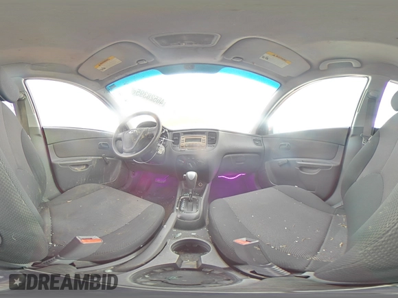 2008 Kia Rio LX with VIN KNADE123486315485, listed as a Copart auction lot 46528395 with 140,976 mi miles and Salvage Title. Bid and sale history available at DreamBid. Image 12.