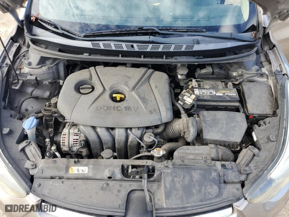2014 Hyundai Elantra Limited with VIN 5NPDH4AE3EH475003, listed as a Copart auction lot 49153235 with 130,510 mi miles and Non Repairable. Bid and sale history available at carsss.com. Image 11.