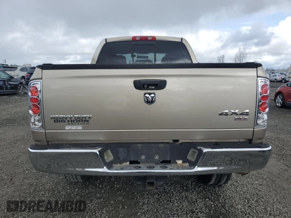 2005 Dodge 2500 SLT z VIN 3D7KS28D35G825240, wystawiony jako Copart lot #46933525 z przebiegiem 102 540 mil mil oraz Szkoda całkowita • Salvage title. Historia ofert i sprzedaży dostępna na DreamBid. Obrazek 6.