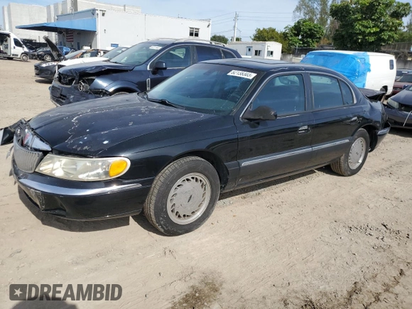 1998 Lincoln Continental with VIN 1LNFM97V8WY742639, listed as a Copart auction lot 82138303 with 268,814 mi miles and Salvage Title. Bid and sale history available at carsss.com. Image 1.