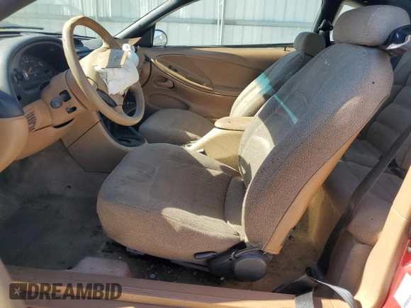 1997 Ford Mustang with VIN 1FALP4043VF109078, listed as a Copart auction lot 74601704 with 133,838 mi miles and Salvage Title. Bid and sale history available at carsss.com. Image 7.