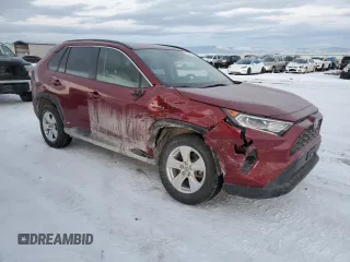 2019 Toyota RAV4 Hybrid XLE with VIN JTMRWRFV2KD035406, listed as a Copart auction lot 42767265 with 55,710 mi miles and Salvage Title. Bid and sale history available at carsss.com. Image 4.