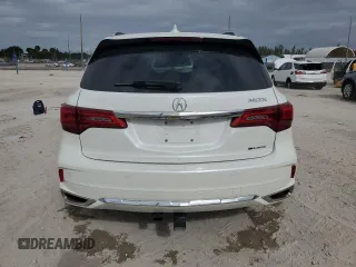 2019 Acura MDX Sport Hybrid w/Advance Pkg with VIN 5J8YD7H71KL000531, listed as a Copart auction lot 84648554 with 0 mi miles and Salvage Title. Bid and sale history available at carsss.com. Image 6.