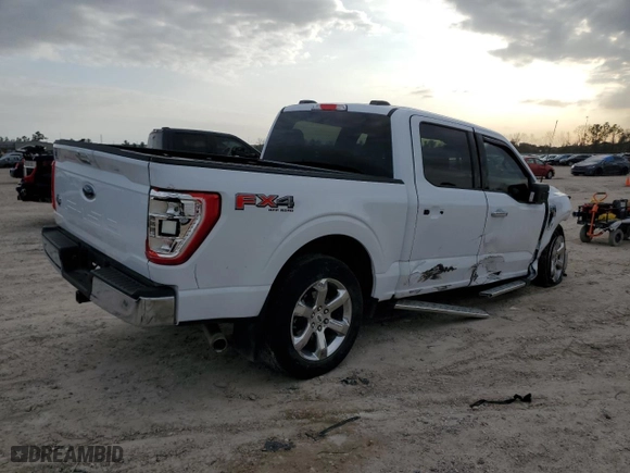2022 Ford F-150 XL with VIN 1FTFW1E59NKE75449, listed as a Copart auction lot 44590245 with 0 mi miles and Salvage Title. Bid and sale history available at carsss.com. Image 3.