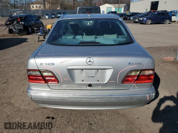 2002 Mercedes-Benz E-Class with VIN WDBJF82JX2X071254, listed as a Copart auction lot 50179635 with 126,870 mi miles and Salvage Title. Bid and sale history available at carsss.com. Image 6.