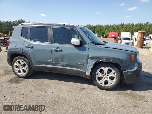 2017 Jeep Renegade Limited with VIN ZACCJADB8HPG19172, listed as a Copart auction lot 53500165 with 63,046 mi miles and Salvage title. Bid and sale history available at DreamBid. Image 4.
