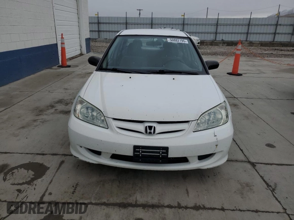 2004 Honda Civic VP with VIN 2HGES16394H620405, listed as a Copart auction lot 50882195 with 191,220 mi miles and Salvage Title. Bid and sale history available at DreamBid. Image 5.