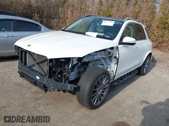 2022 Mercedes-Benz GLE 350 with VIN 4JGFB4KB9NA710781, listed as a IAAI auction lot 41723343 with 47,316 mi miles and . Bid and sale history available at DreamBid. Image 2.