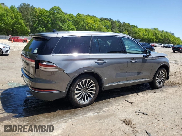 2022 Lincoln Aviator Reserve with VIN 5LM5J7XC0NGL16100, listed as a Copart auction lot 53539575 with 39,355 mi miles and Salvage title. Bid and sale history available at DreamBid. Image 3.