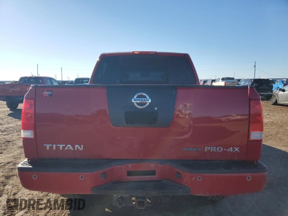 2012 Nissan Titan SV with VIN 1N6BA0EC3CN313069, listed as a Copart auction lot 43333895 with 208,208 mi miles and Salvage Title. Bid and sale history available at carsss.com. Image 6.