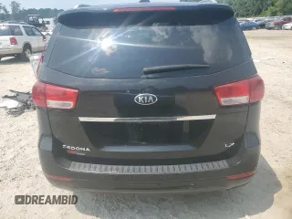 2018 Kia Sedona LX with VIN KNDMB5C17J6355646, listed as a Copart auction lot 67643374 with 106,261 mi miles and Salvage Title. Bid and sale history available at carsss.com. Image 6.