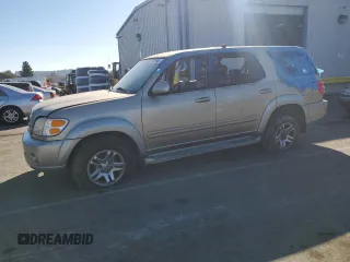 2003 Toyota Sequoia SR5 with VIN 5TDZT34A23S141950, listed as a Copart auction lot 88483365 with 168,582 mi miles and Salvage Title. Bid and sale history available at carsss.com. Image 1.