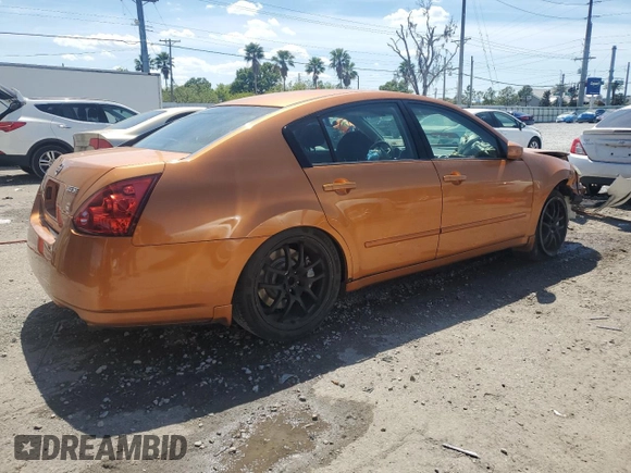 2004 Nissan Maxima SL with VIN 1N4BA41E54C814615, listed as a Copart auction lot 50944575 with 151,140 mi miles and Salvage Title. Bid and sale history available at carsss.com. Image 3.
