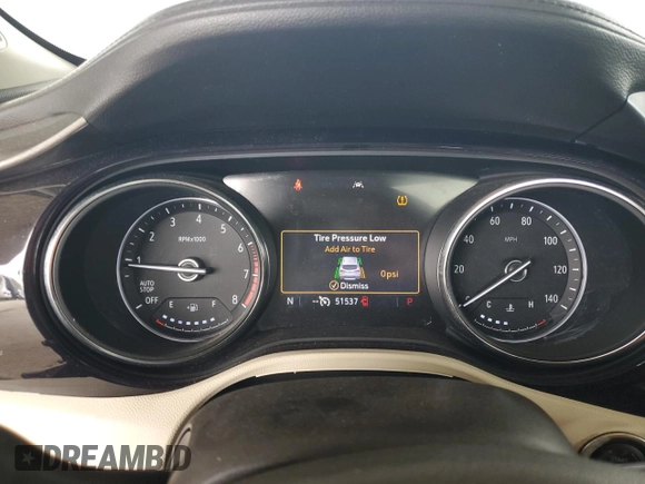 2020 Buick Encore GX Essence with VIN KL4MMFS28LB126309, listed as a Copart auction lot 55036685 with 51,537 mi miles and Salvage title. Bid and sale history available at DreamBid. Image 9.