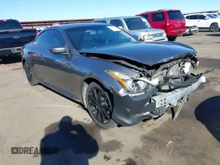 2013 Infiniti G37 Convertible with VIN JN1CV6FE6DM770421, listed as a IAAI auction lot 41295929 with 95,128 mi miles. Bid and sale history available at carsss.com. Image 1.