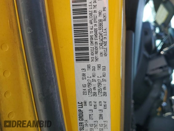 2015 Jeep Wrangler Rubicon with VIN 1C4BJWCGXFL559838, listed as a Copart auction lot 63685704 with 97,917 mi miles and Non repairable. Bid and sale history available at DreamBid. Image 15.