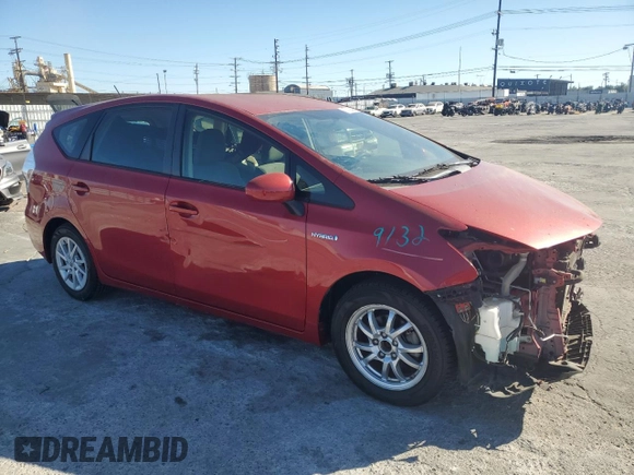 2013 Toyota Prius Two with VIN JTDZN3EU9D3201308, listed as a Copart auction lot 68709444 with 47,908 mi miles and Salvage Title. Bid and sale history available at carsss.com. Image 4.