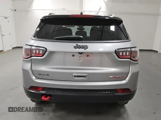 2020 Jeep Compass Trailhawk with VIN 3C4NJDDB7LT163533, listed as a Copart auction lot 55056085 with 9,815 mi miles and Clean Title. Bid and sale history available at carsss.com. Image 6.