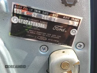1965 Ford Mustang z VIN 5F07A706386, wystawiony jako Copart lot #75508324 z przebiegiem 1 930 mil mil oraz Szkoda całkowita • Salvage title. Historia ofert i sprzedaży dostępna na DreamBid. Obrazek 13.