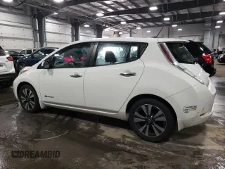 2016 Nissan LEAF S with VIN 1N4BZ0CP3GC312769, listed as a Copart auction lot 67622033 with 61,843 mi miles. Bid and sale history available at carsss.com. Image 2.