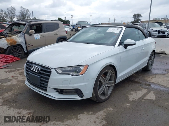 2016 Audi A3 2.0T Premium Plus with VIN WAU38LFF1G1117087, listed as a IAAI auction lot 39132207 with 43,353 mi miles. Bid and sale history available at carsss.com. Image 17.