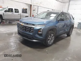 2025 Chevrolet Equinox FWD LT with VIN 3GNAXHEG1SL104577, listed as a IAAI auction lot 41851609 with 1,661 mi miles. Bid and sale history available at carsss.com. Image 2.