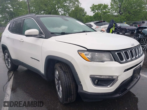 2018 Jeep Compass Limited with VIN 3C4NJDCB3JT222382, listed as a IAAI auction lot 42230237 with 72,708 mi miles and . Bid and sale history available at DreamBid. Image 1.