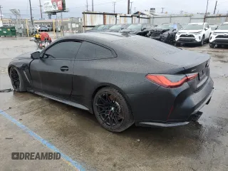2025 BMW M4 Competition xDrive with VIN WBS33HK06SCS38526, listed as a Copart auction lot 49009085 with 3,487 mi miles and Salvage Title. Bid and sale history available at carsss.com. Image 2.