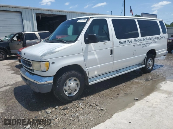2001 Ford Econoline Passenger XL with VIN 1FBSS31L41HA22362, listed as a Copart auction lot 61076525 with 97,207 mi miles and Salvage title. Bid and sale history available at DreamBid. Image 1.