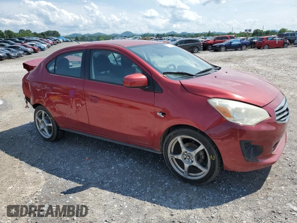 2019 Mitsubishi Mirage ES with VIN ML32F3FJXKHF18829, listed as a Copart auction lot 60101815 with 85,544 mi miles and Salvage title. Bid and sale history available at DreamBid. Image 4.