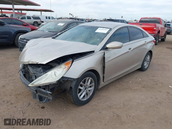 2011 Hyundai Sonata GLS with VIN 5NPEB4ACXBH219893, listed as a IAAI auction lot 41542687 with 153,625 mi miles. Bid and sale history available at carsss.com. Image 2.