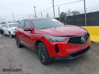 2023 Acura RDX w/A-Spec Package with VIN 5J8TC2H69PL000467, listed as a IAAI auction lot 41616374 with 26,950 mi miles. Bid and sale history available at carsss.com. Image 1.